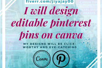design editable pinterest pins on canva