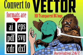 convert jpg to vector tracing, ai, eps, pdf, svg manually