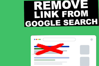 remove URL from google search, link from search results and 404 pages