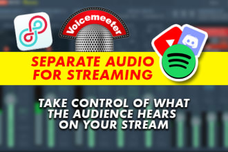 set up voicemeeter with separated audio for streaming