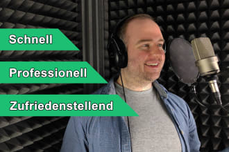 be your professional german male voice actor
