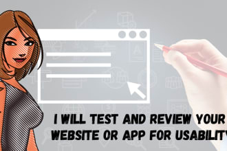 test and review your website or app for usability