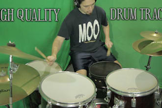 create green screen drum footage to your track