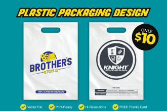 make a packaging totebag design for your sneaker store