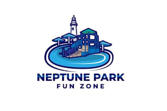 create a beautiful and professional neptune park logo design