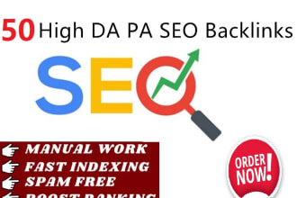 make 50 high da pa SEO backlinks