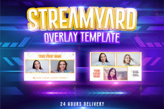 create streamyard overlay for your live streaming