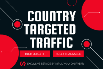 drive any country targeted quality traffic to your website