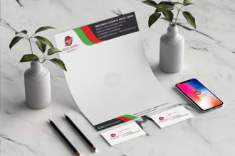 design a unique visiting card and stationary