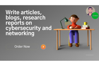 do technical writing or blogs on cybersecurity and networks