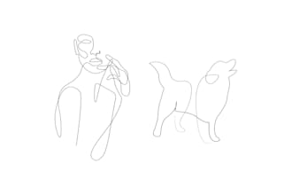draw one line art in 12 hours