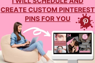 schedule and create custom pinterest pins