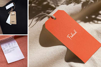 do clothing labels or tags, hang tags, care labels in 2hrs
