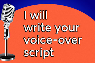 write an informed voiceover script