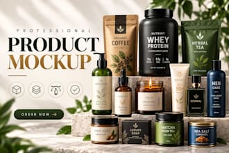 design a realistic 3d product mockup