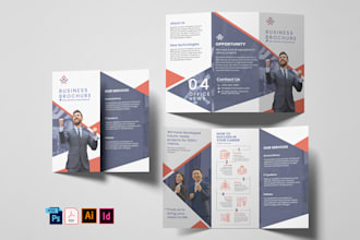 design trifold, gate fold and bifold brochures