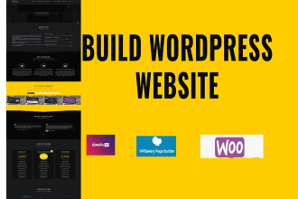 do wordpress website using elementor pro