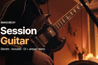 be your session guitarist on electric and acoustic guitar