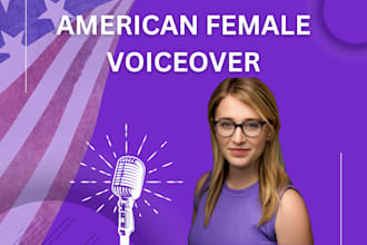record an american female voiceover