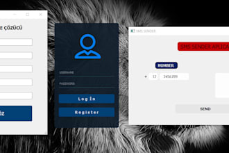 create your application with python and your requests