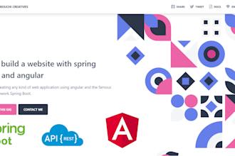 build a website with spring boot and angular