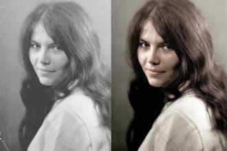colourize, colour correct and upscale your photo