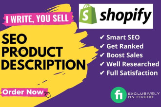 be your engaging shopify product description writer