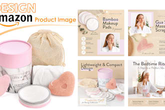 design amazon product photo editing and infographic