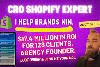 write expert shopify cro audit to increase your conversion rate