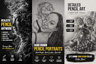 make a pencil realistic art work