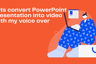 convert powerpoint presentation into a video with voice over