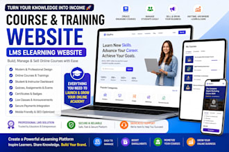 develop a website for selling courses and training online