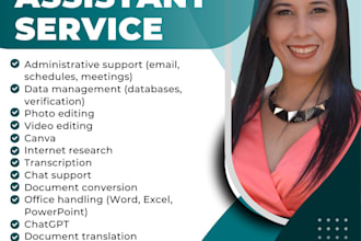 be your virtual assistant for admin tasks, data entry and more