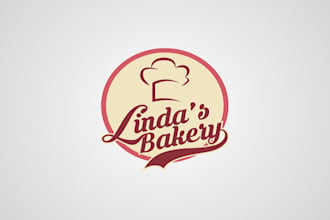 design frozen birthday cake bakery logo