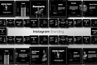 design instagram post and story templates