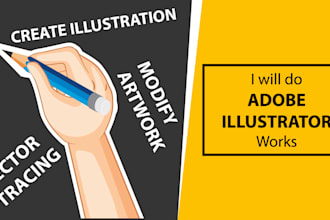 do awesome adobe illustrator work