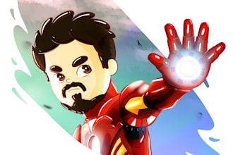 make whatever you want in cartoon or chibi style