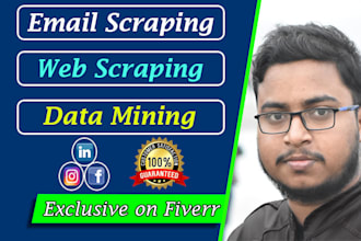 do email scraping, web scraping, data mining