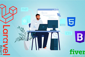 develop your website with PHP laravel