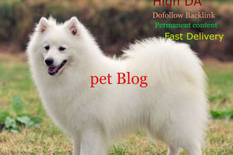 provide guest post on pet and dog high quality da 40