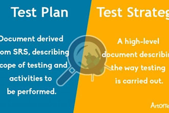 create a professional test plan document for you