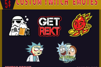 design custom twitch emotes and badges