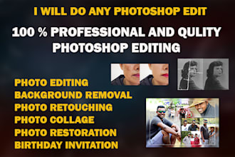do professional photoshop editing