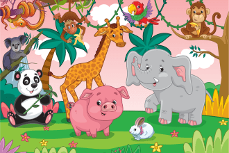 be illustrator of your colorful children book illustrations and kids book cover