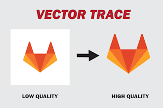 convert, vectorize jpg, png image to vector within 2 hours