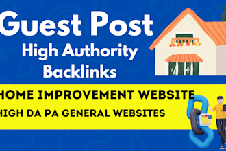 do home improvement guest post through email outreaching