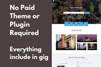 design directory website or service finder b2b listing website