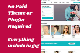 design dating and matrimonial website