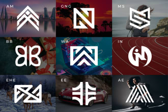 initial letter, symbolic, monogram logo with copyrights in 24 hours