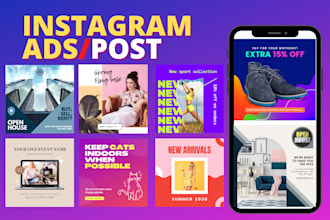 design professional instagram facebook ads post banner